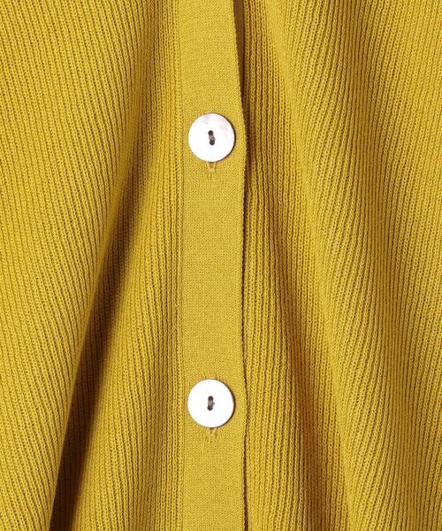 BEAUTY&YOUTH UNITED ARROWS（ビューティーアンドユースユナイテッドアローズ）の「BY リブVネックニットカーディガン -ウォッシャブル-（カーディガン/ボレロ・レディース・ブラック/イエロー/モカ・FREE）」の18枚目の写真