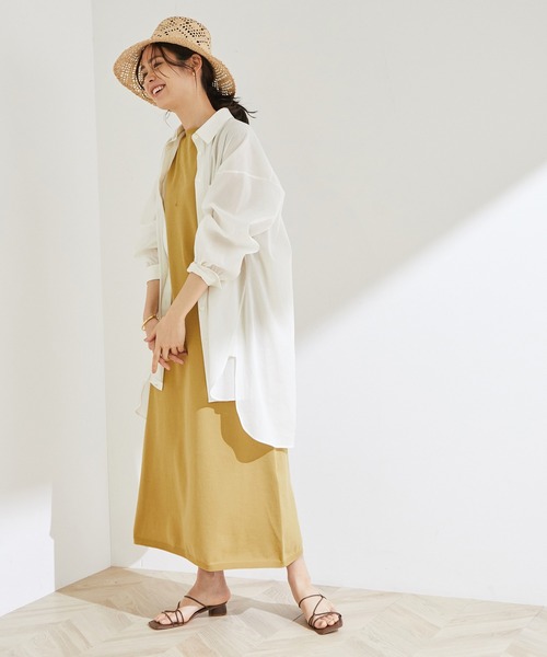 ROPE'（ロペ）の「ハイゲージホールガーメントワンピース（ワンピース・レディース・ブラック/ダークブラウン/マスタード・38）」の15枚目の写真