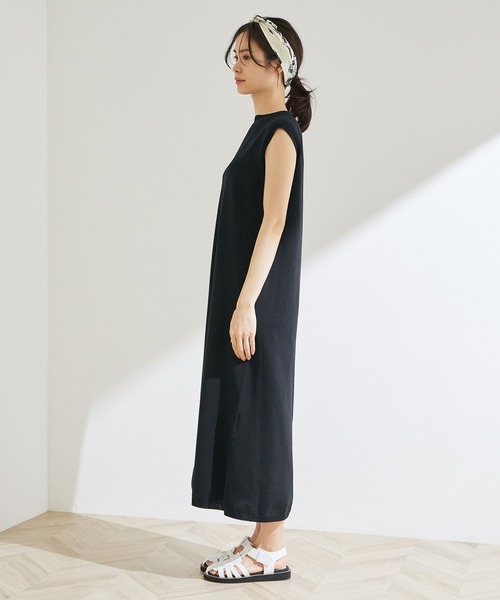 ROPE'（ロペ）の「ハイゲージホールガーメントワンピース（ワンピース・レディース・ブラック/ダークブラウン/マスタード・38）」の10枚目の写真