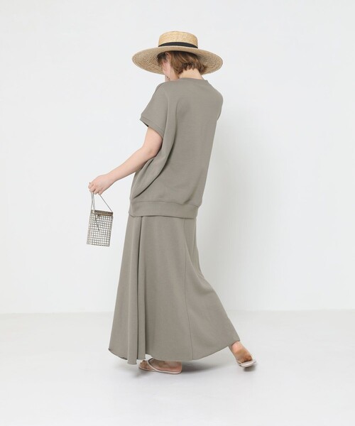 Sig FREAK'S STORE（シグフリークスストア）の「スウェットスカートセットアップ（セットアップ・レディース・ダークグレー/ベージュ・ﾌﾘ-）」の13枚目の写真