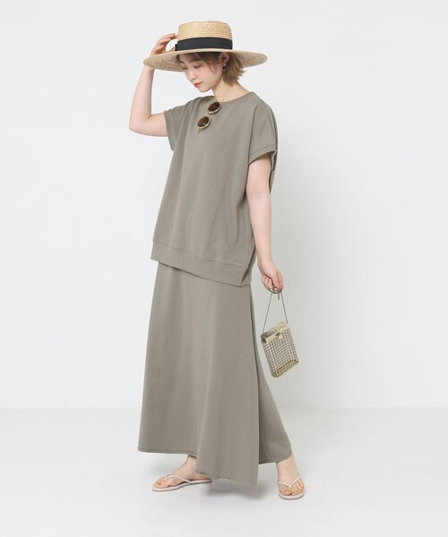 Sig FREAK'S STORE（シグフリークスストア）の「スウェットスカートセットアップ（セットアップ・レディース・ダークグレー/ベージュ・ﾌﾘ-）」の19枚目の写真