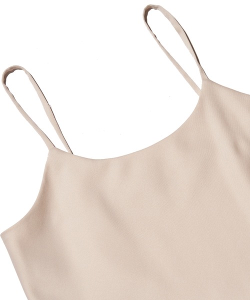 BACKLASH（バックラッシュ）の「Ballet by BACKLASH/バレエ バイ バックラッシュ/サテンキャミソールワンピース（ワンピース・レディース・ホワイト/ブラック・FREE）」の3枚目の写真