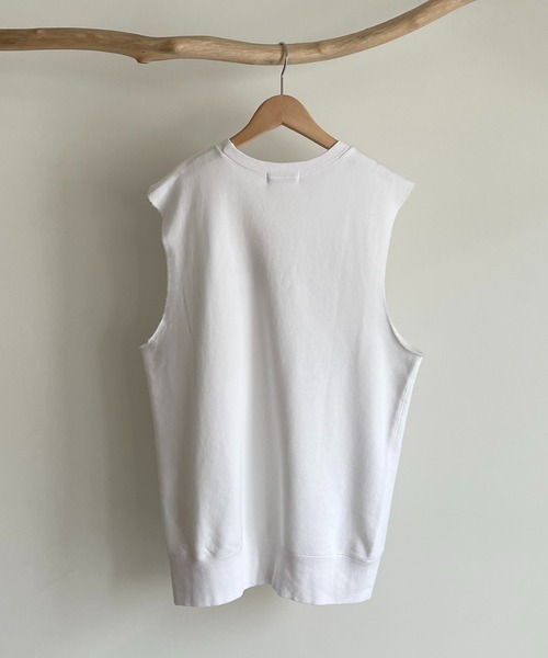 CANAL JEAN(キャナルジーン)の「RED CHOP WORKS(レッドチョップワークス) "GREENDALE"スウェットタンクトップ(タンクトップ・レディース・ネイビー/オフホワイト・38)」の11枚目の写真