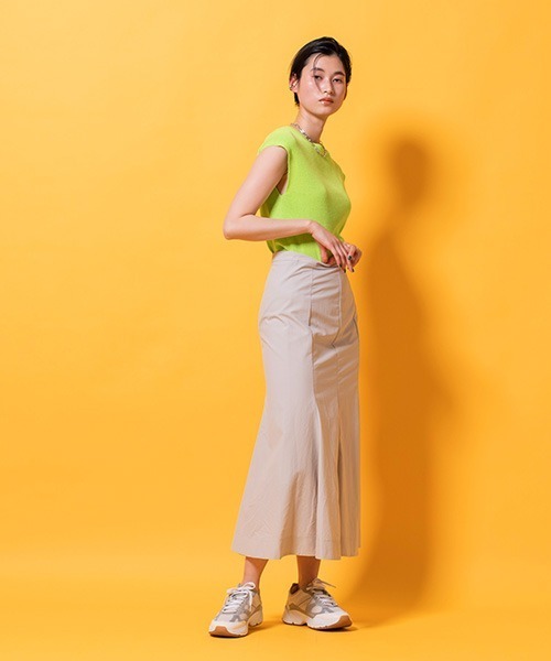 lautreamont BLEUBLANC(ロートレアモンブルーブラン)の「麻混リブニットプルオーバー(ニット/セーター・レディース・ホワイト/ベージュ/オレンジ/グリーン・9号)」の18枚目の写真