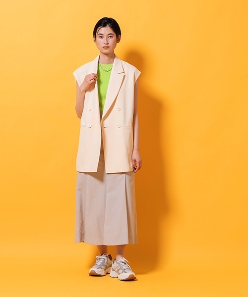 lautreamont BLEUBLANC(ロートレアモンブルーブラン)の「麻混リブニットプルオーバー(ニット/セーター・レディース・ホワイト/ベージュ/オレンジ/グリーン・9号)」の20枚目の写真