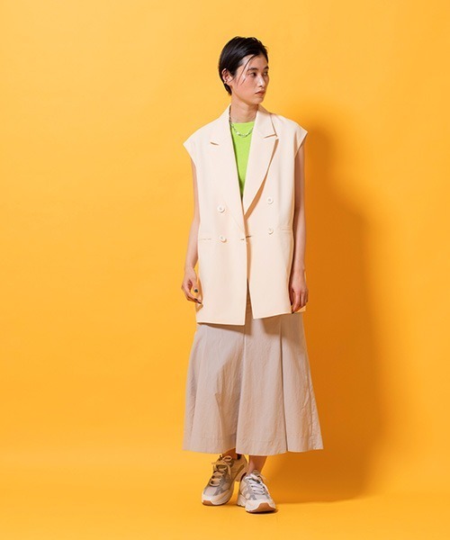 lautreamont BLEUBLANC(ロートレアモンブルーブラン)の「麻混リブニットプルオーバー(ニット/セーター・レディース・ホワイト/ベージュ/オレンジ/グリーン・9号)」の21枚目の写真