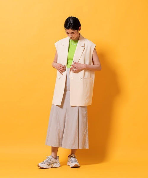 lautreamont BLEUBLANC(ロートレアモンブルーブラン)の「麻混リブニットプルオーバー(ニット/セーター・レディース・ホワイト/ベージュ/オレンジ/グリーン・9号)」の22枚目の写真