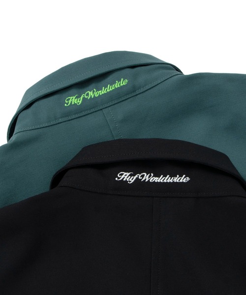 HUF × Dickies コラボ　ジップシャツ　Ｌ ハフ　ディッキーズ