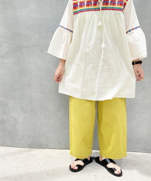 studio CLIP（スタディオクリップ）の「【低身長向けアイテム】カラフルごきげんパンツ（その他パンツ・レディース・ライトグレー/ブラック/ブルー/イエロー/ピンク・FREE）」の4枚目の写真