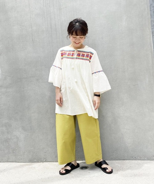 studio CLIP（スタディオクリップ）の「【低身長向けアイテム】カラフルごきげんパンツ（その他パンツ・レディース・ライトグレー/ブラック/ブルー/イエロー/ピンク・FREE）」の16枚目の写真