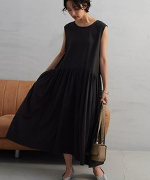 OMNES | 綿サテンガーゼ 後ヨークギャザーワンピース(ワンピース)