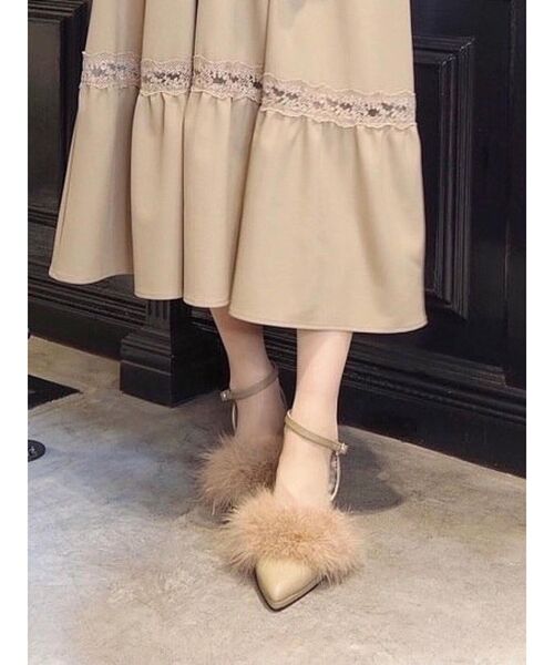 EATME（イートミー）の「フェザーミュールパンプス（その他シューズ・レディース・グレー/ブラック/ライトブラウン・S/M/L）」の14枚目の写真