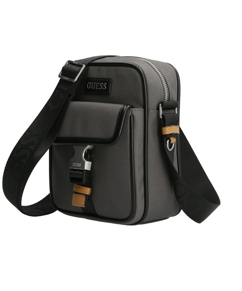 Guess（ゲス）の「MASSA Top Zip Crossbody Flat（ショルダーバッグ・メンズ・ブラック/グレー・ONE SIZE）」の15枚目の写真