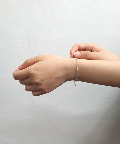 CEMONEMO（セモネモ）の「【金属アレルギー対応】 シンプル チェーン ブレスレット / silver925（ブレスレット・レディース・その他1/その他2/その他3/その他4/その他5/その他6・FREE）」の4枚目の写真