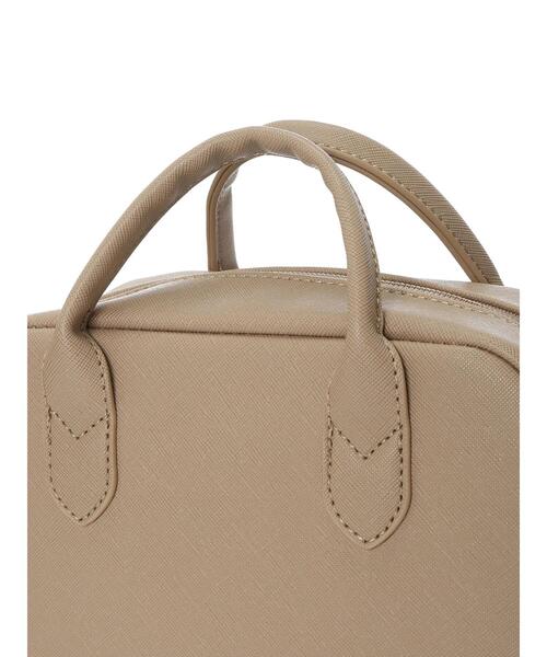 earth music&ecology（アースミュージックアンドエコロジー）の「スクエアミニボストンバッグ ＊（トートバッグ・レディース・アイボリー/モカ・FREE）」の16枚目の写真