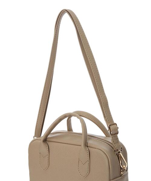 earth music&ecology（アースミュージックアンドエコロジー）の「スクエアミニボストンバッグ ＊（トートバッグ・レディース・アイボリー/モカ・FREE）」の13枚目の写真