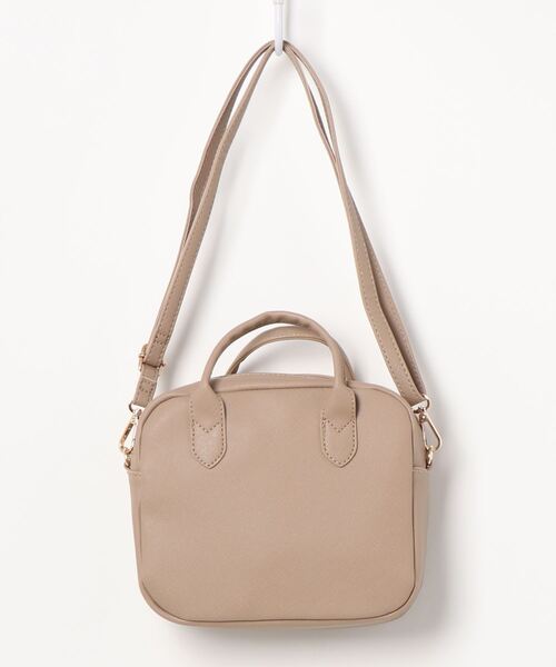 earth music&ecology（アースミュージックアンドエコロジー）の「スクエアミニボストンバッグ ＊（トートバッグ・レディース・アイボリー/モカ・FREE）」の9枚目の写真