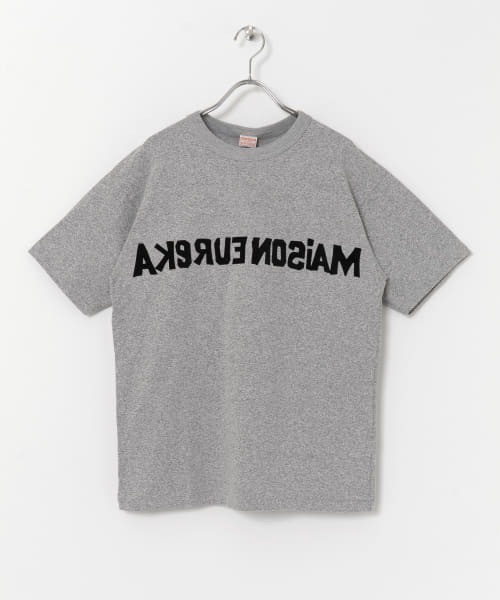 MAISON EUREKA(メゾンエウレカ)の「MAISON EUREKA FLOCKY ME LOGO T-SHIRTS(Tシャツ/カットソー・レディース・ホワイト/グレー・MEDIUM)」の11枚目の写真
