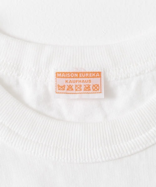 MAISON EUREKA(メゾンエウレカ)の「MAISON EUREKA FLOCKY ME LOGO T-SHIRTS(Tシャツ/カットソー・レディース・ホワイト/グレー・MEDIUM)」の18枚目の写真