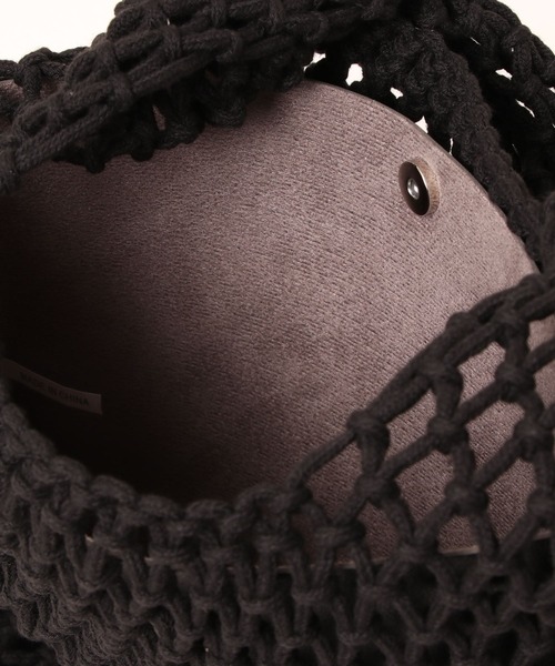 CORNERS（コーナーズ）の「ロープ編みショルダーバッグ（かごバッグ・レディース・ベージュ/イエロー/ピンク/ブラック/ホワイト・FREE）」の14枚目の写真