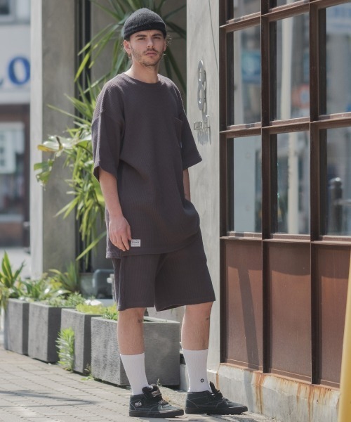 SIDEWAY STANCE（サイドウェイスタンス）の「【SIDEWAY STANCE】ワッフル ショートパンツ セットアップ対応（その他パンツ・メンズ・オフホワイト/ベージュ/ブラック・LARGE/X-LARGE/MEDIUM）」の8枚目の写真
