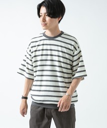 ITEMS URBANRESEARCH | パイルボーダー Tシャツ(Tシャツ/カットソー)