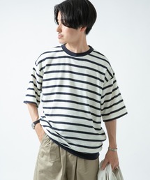 ITEMS URBANRESEARCH | パイルボーダー Tシャツ(Tシャツ/カットソー)