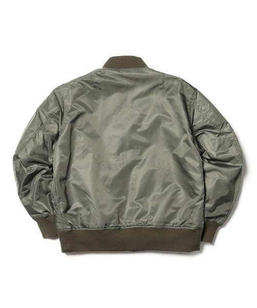 MR.OLIVE(ミスターオリーブ)の「ボア x フライトクロス / リバーシブル MA-1 フライトジャケット(MA-1・メンズ・ブラック/カーキ・LARGE/SMALL/MEDIUM)」の19枚目の写真