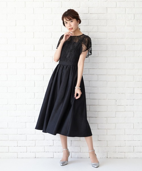 AIMER（エメ）の「レースラッフルスリーブフィット&フレアパーティー