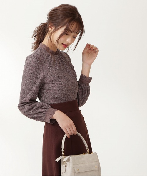 PROPORTION BODY DRESSING（プロポーションボディドレッシング）の「タイニーフラワーレースブラウス / 1211210808（シャツ/ブラウス・レディース・ブラック/ブラウン/ピンク/ホワイト系その他・MEDIUM/SMALL）」の11枚目の写真