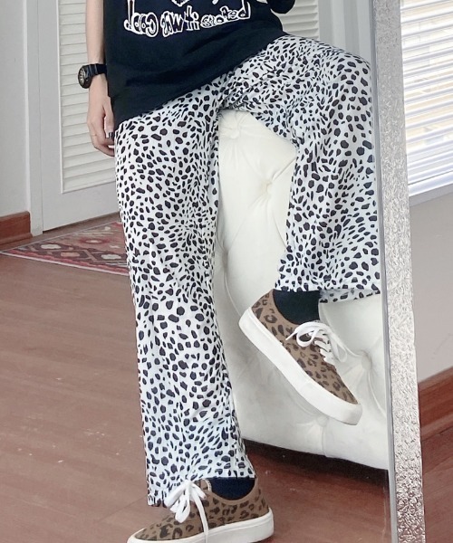 KOR（ケーオーアール）の「アニマル レオパード柄 豹柄 ストレートワイドパンツ（その他パンツ・レディース・レオパード・M/L/XL/2XL/3XL/4XL/5XL）」の21枚目の写真