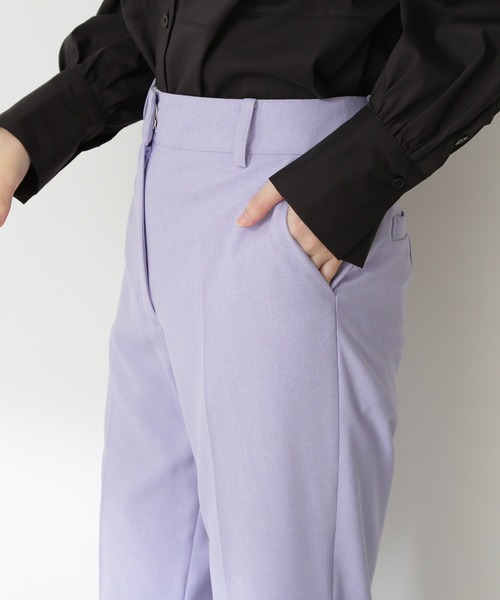 N.(N. Natural Beauty Basic)(エヌエヌナチュラルビューティーベーシック)の「【追加生産】【S Size Line】ドライタッチカラーテーパードパンツ(その他パンツ・レディース・ブルー/パープル/ピンク・SMALL/MEDIUM)」の11枚目の写真