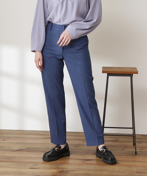 N.(N. Natural Beauty Basic)(エヌエヌナチュラルビューティーベーシック)の「【追加生産】【S Size Line】ドライタッチカラーテーパードパンツ(その他パンツ・レディース・ブルー/パープル/ピンク・SMALL/MEDIUM)」の8枚目の写真