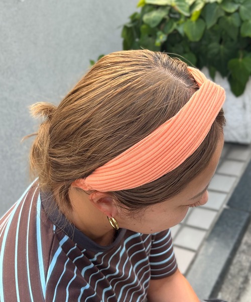 yield(イールド)の「【yield select】クロストップ ヘアバンド ESN-001NES-001(ヘアバンド・レディース・チャコールグレー/ブラック/ダークグリーン/ベージュ/ネイビー/グレー/マスタード/ワインレッド/ミント/チェリーピンク/コーラル・FREE)」の11枚目の写真