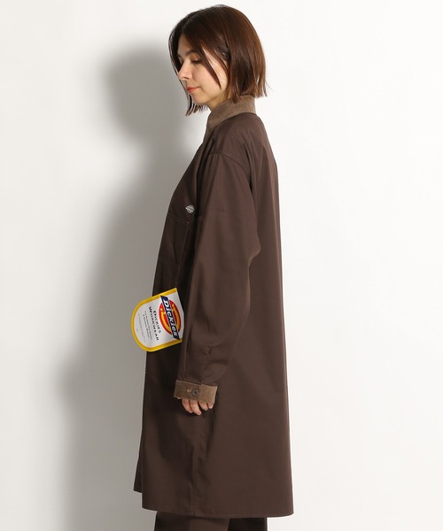 Dickies(ディッキーズ)の「【Dickies(ディッキーズ)】別注ワークショップコート(その他アウター・レディース・ダークブラウン/グリーン・FREE)」の9枚目の写真