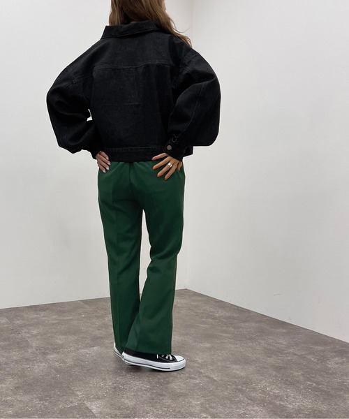 apres jour mignon（アプレジュールミニョン）の「ショートGジャン【ZOZOTOWN限定アイテム】【8PO】（デニムジャケット・レディース・ブラック/ダークインディゴブルー・フリー/X-LARGE）」の17枚目の写真