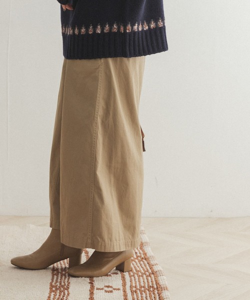 FORK&SPOON（フォークアンドスプーン）の「FORK&SPOON　イージーフィットチノスカート（スカート・レディース・ブラック/ベージュ/グリーン系その他・ONE）」の7枚目の写真