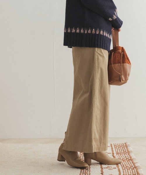 FORK&SPOON（フォークアンドスプーン）の「FORK&SPOON　イージーフィットチノスカート（スカート・レディース・ブラック/ベージュ/グリーン系その他・ONE）」の9枚目の写真