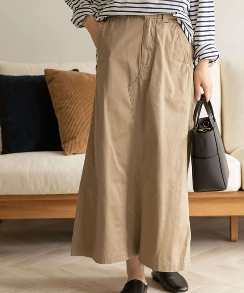 FORK&SPOON（フォークアンドスプーン）の「FORK&SPOON　イージーフィットチノスカート（スカート・レディース・ブラック/ベージュ/グリーン系その他・ONE）」の12枚目の写真