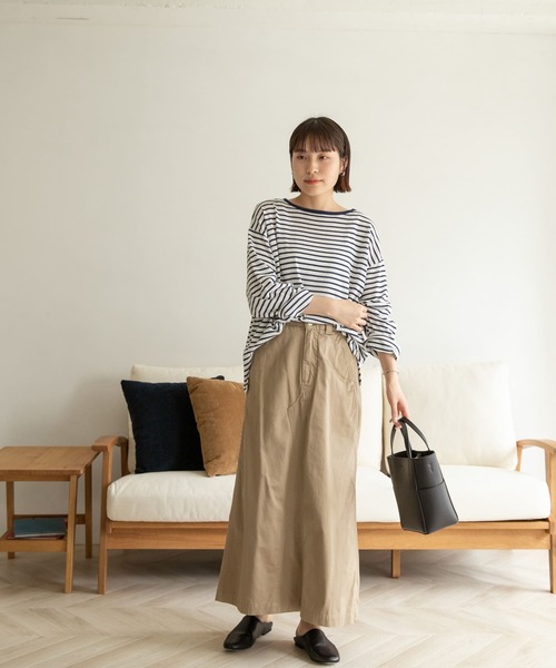 FORK&SPOON（フォークアンドスプーン）の「FORK&SPOON　イージーフィットチノスカート（スカート・レディース・ブラック/ベージュ/グリーン系その他・ONE）」の19枚目の写真