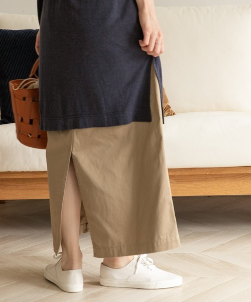 FORK&SPOON（フォークアンドスプーン）の「FORK&SPOON　イージーフィットチノスカート（スカート・レディース・ブラック/ベージュ/グリーン系その他・ONE）」の22枚目の写真