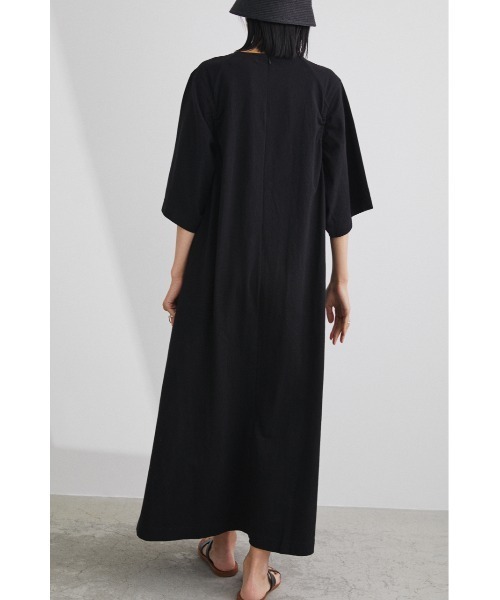 STYLEMIXER（スタイルミキサー）の「アームギャザーワンピース（ワンピース・レディース・ブラック/ベージュ/レッド・SMALL/MEDIUM）」の16枚目の写真