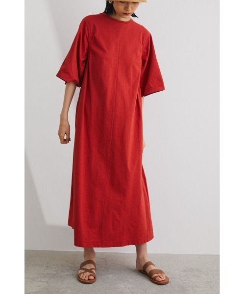 STYLEMIXER（スタイルミキサー）の「アームギャザーワンピース（ワンピース・レディース・ブラック/ベージュ/レッド・SMALL/MEDIUM）」の18枚目の写真