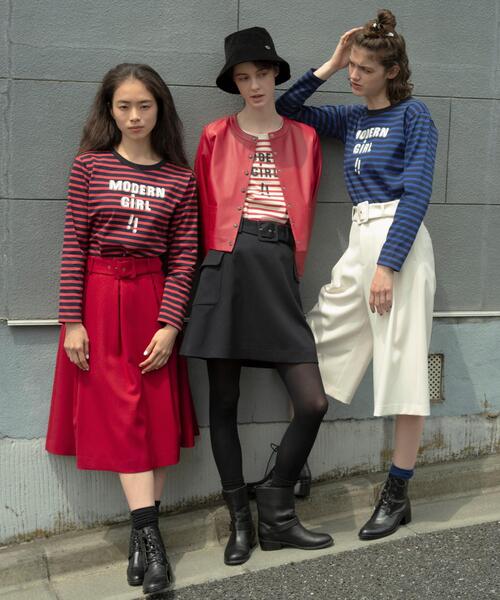 To b. by agnes b.（トゥービーバイアニエスベー）の「WQ06 JUPE フラップポケットミニスカート（スカート・レディース・ブラック・38/36/40）」の6枚目の写真