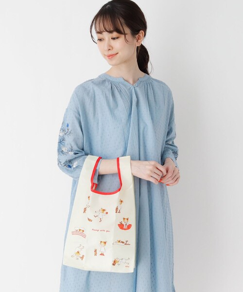 one'sterrace（ワンズテラス）の「◆COCOちゃん コンパクトエコバッグ ココ（その他雑貨・レディース・ホワイト系・99）」の8枚目の写真