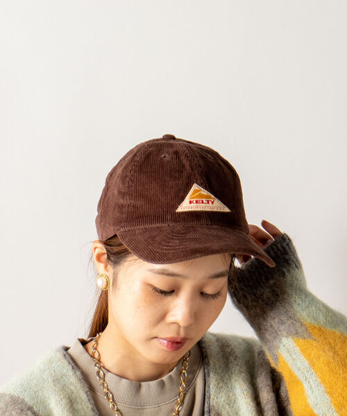 KELTY(ケルティ)の「【KELTY/ケルティ】CORDUROY LOGO CAP コーデュロイロゴキャップ(キャップ・メンズ・ブラック/ブラウン/ピンク/グリーン/ボルドー・FREE)」の18枚目の写真