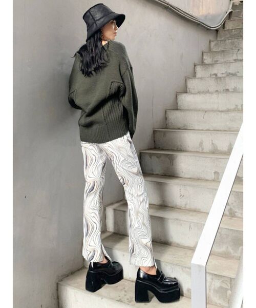 EMODA（エモダ）の「スイッチングチャンキーカーディガン（カーディガン/ボレロ・レディース・ブラック/グリーン/アイボリー・FREE）」の20枚目の写真