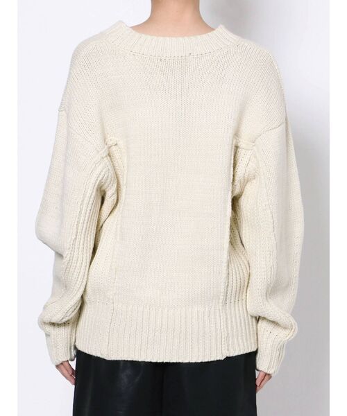 EMODA（エモダ）の「スイッチングチャンキーカーディガン（カーディガン/ボレロ・レディース・ブラック/グリーン/アイボリー・FREE）」の8枚目の写真