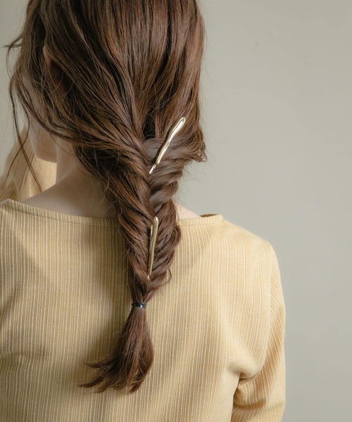 SMELLY（スメリー）の「ユガミメタルセットピン（ヘアピン・レディース・ゴールド・-）」の4枚目の写真