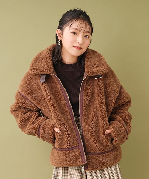 セール もこもこ ボアフライトジャケット ブルゾン Lovetoxic ラブトキシック のファッション通販 Zozotown